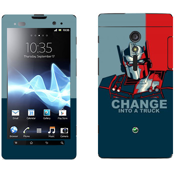   « : Change into a truck»   Sony Xperia Ion