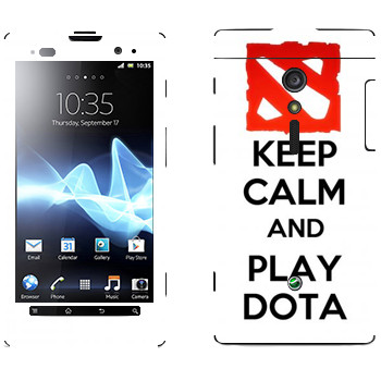  «Keep calm and Play DOTA»   Sony Xperia Ion