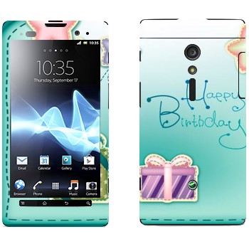   «Happy birthday»   Sony Xperia Ion