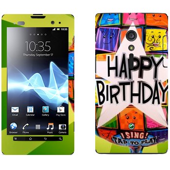   «  Happy birthday»   Sony Xperia Ion