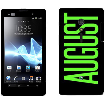   «August»   Sony Xperia Ion
