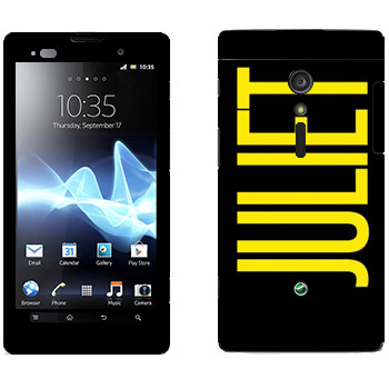   «Juliet»   Sony Xperia Ion