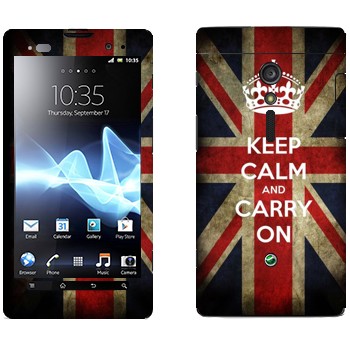   «Keep calm and carry on»   Sony Xperia Ion
