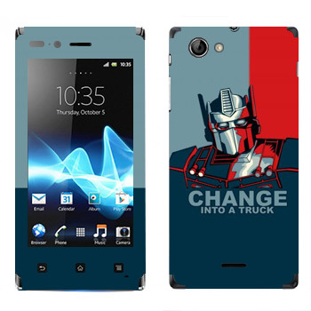   « : Change into a truck»   Sony Xperia J