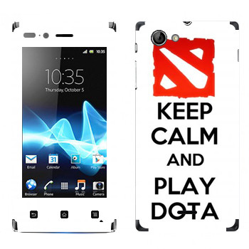   «Keep calm and Play DOTA»   Sony Xperia J