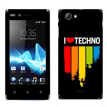   «I love techno»   Sony Xperia J
