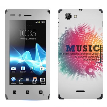   « Music   »   Sony Xperia J