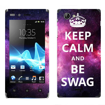   «Keep Calm and be SWAG»   Sony Xperia J