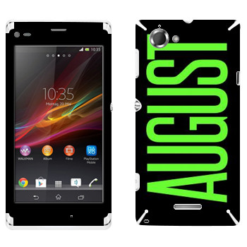   «August»   Sony Xperia L
