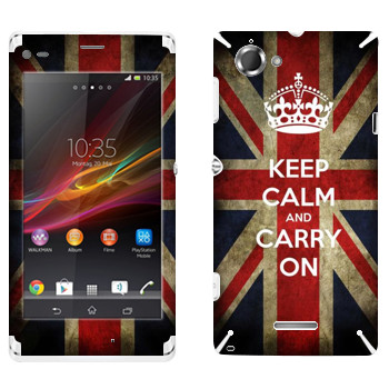   «Keep calm and carry on»   Sony Xperia L