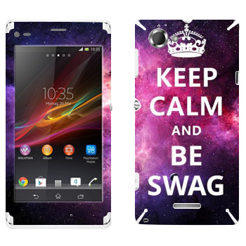   «Keep Calm and be SWAG»   Sony Xperia L