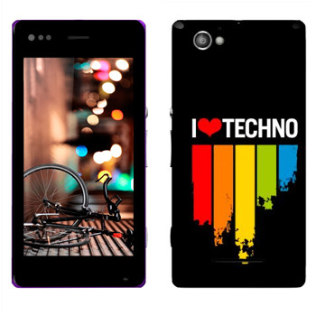   «I love techno»   Sony Xperia M