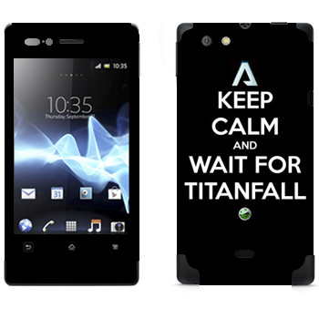   «Keep Calm and Wait For Titanfall»   Sony Xperia Miro