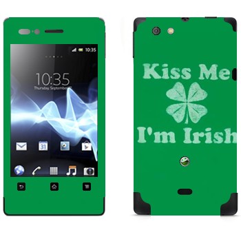   «Kiss me - I'm Irish»   Sony Xperia Miro