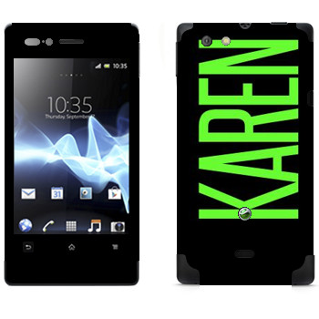   «Karen»   Sony Xperia Miro