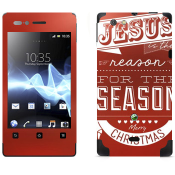  «Jesus is the reason for the season»   Sony Xperia Miro