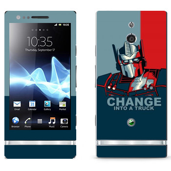   « : Change into a truck»   Sony Xperia P