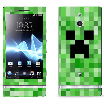   «Creeper face - Minecraft»   Sony Xperia P