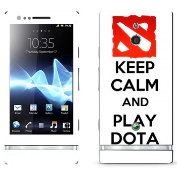  «Keep calm and Play DOTA»   Sony Xperia P