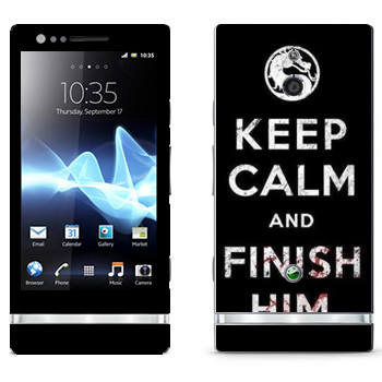   «Keep calm and Finish him Mortal Kombat»   Sony Xperia P