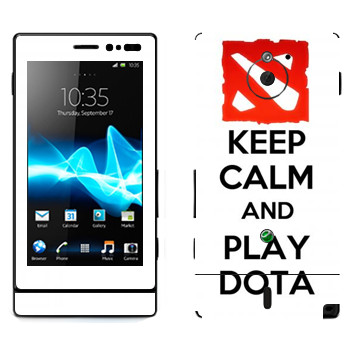   «Keep calm and Play DOTA»   Sony Xperia Sola
