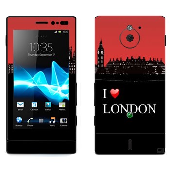   «I love London»   Sony Xperia Sola