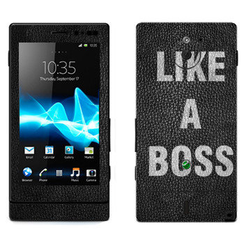  « Like A Boss»   Sony Xperia Sola