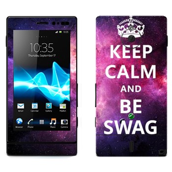   «Keep Calm and be SWAG»   Sony Xperia Sola