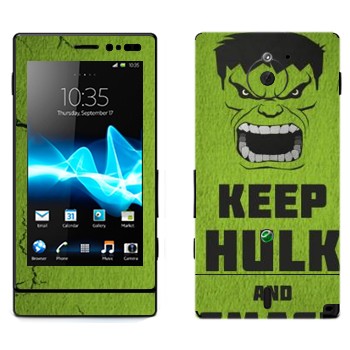   «Keep Hulk and»   Sony Xperia Sola