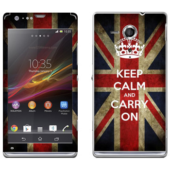   «Keep calm and carry on»   Sony Xperia SP