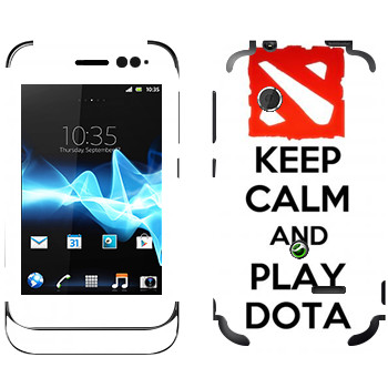   «Keep calm and Play DOTA»   Sony Xperia Tipo Dual