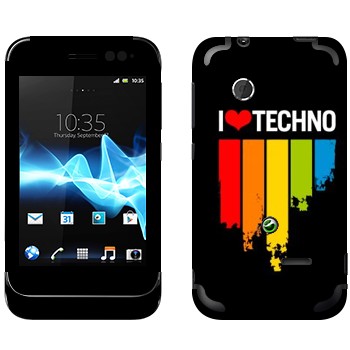   «I love techno»   Sony Xperia Tipo Dual