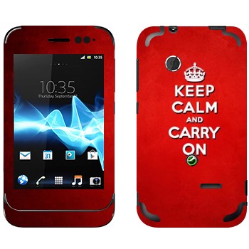   «Keep calm and carry on - »   Sony Xperia Tipo Dual