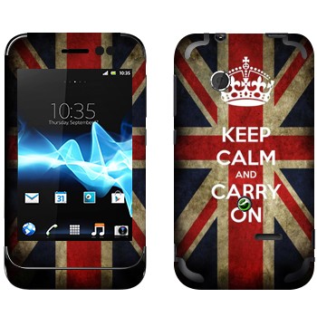   «Keep calm and carry on»   Sony Xperia Tipo Dual