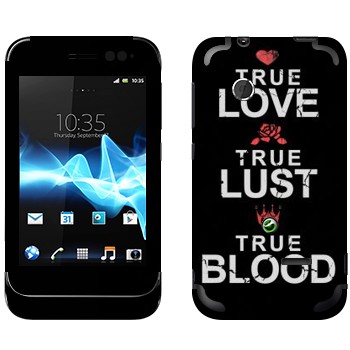   «True Love - True Lust - True Blood»   Sony Xperia Tipo Dual