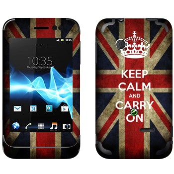   «Keep calm and carry on»   Sony Xperia Tipo