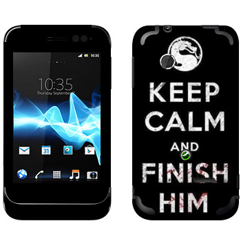   «Keep calm and Finish him Mortal Kombat»   Sony Xperia Tipo