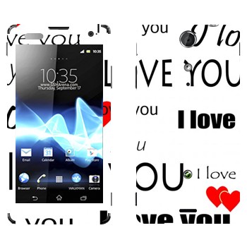   «I Love You -   »   Sony Xperia TX