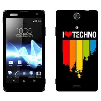   «I love techno»   Sony Xperia TX