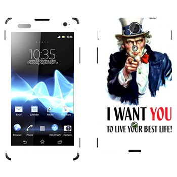   « : I want you!»   Sony Xperia TX