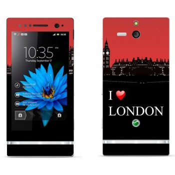   «I love London»   Sony Xperia U