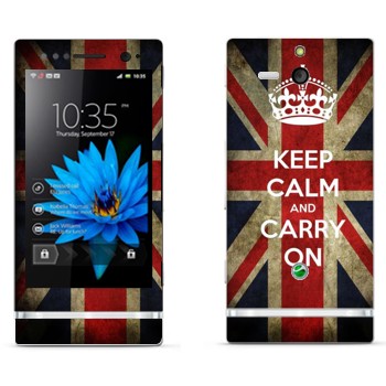   «Keep calm and carry on»   Sony Xperia U