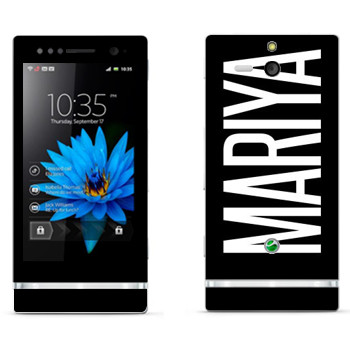   «Mariya»   Sony Xperia U