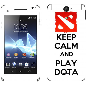   «Keep calm and Play DOTA»   Sony Xperia V