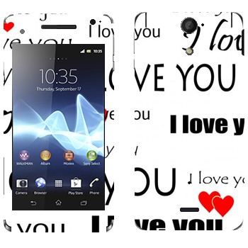   «I Love You -   »   Sony Xperia V