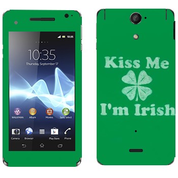   «Kiss me - I'm Irish»   Sony Xperia V