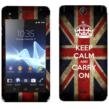   «Keep calm and carry on»   Sony Xperia V