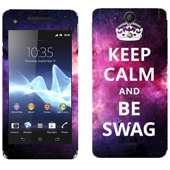   «Keep Calm and be SWAG»   Sony Xperia V