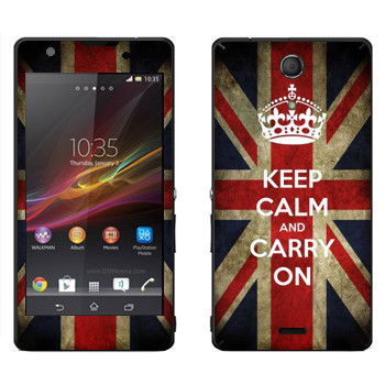   «Keep calm and carry on»   Sony Xperia ZR